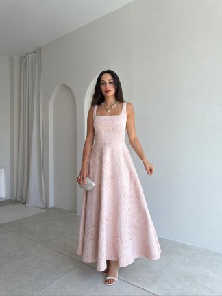 CORDOVA Maxi Elbise - 0714 - Pudra 