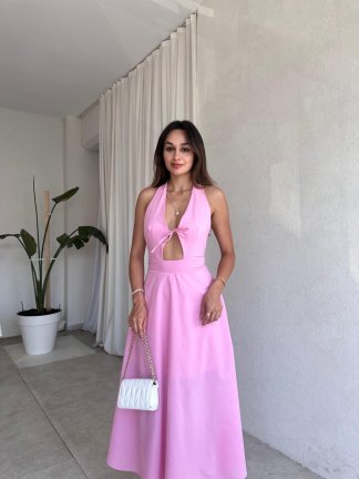 CORREX Maxi Elbise 5457 - Pembe 