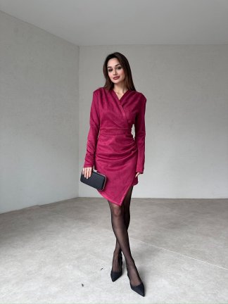COWBOY Mini Elbise 3219 - Bordo - 3