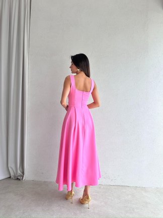 CREW Midi Elbise 3494 - Pembe - 3