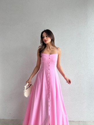 CURİE Maxi Elbise 2049 - Pembe 