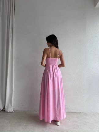 CURİE Maxi Elbise 2049 - Pembe - 3