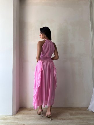 DALİA Maxi Elbise 8561 - Pembe - 2