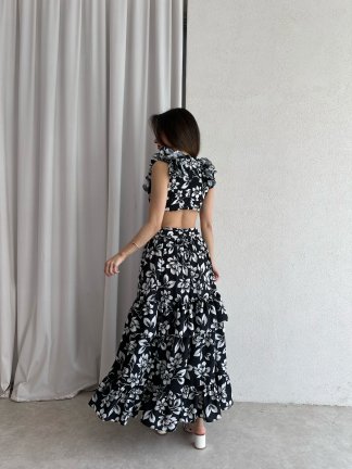 DARBY Maxi Elbise 5059 - Siyah - 3