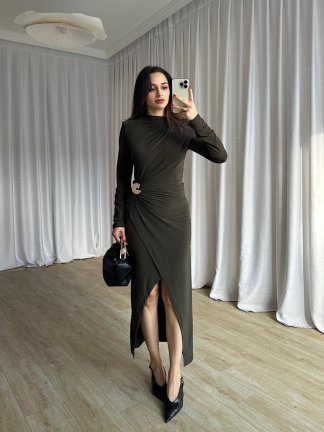 DEAD Midi Elbise 8564 - Haki - 2