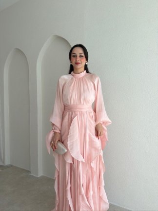 DELENA Elbise 8566 - Pudra - 2