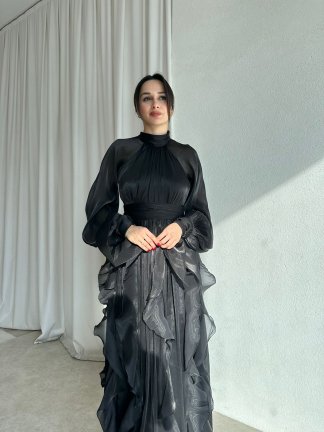 DELENA Elbise 8566 - Siyah - 2