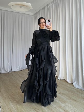 DELENA Elbise 8566 - Siyah - 2