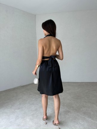 DELLA Mini Elbise 7554 - Siyah - 3