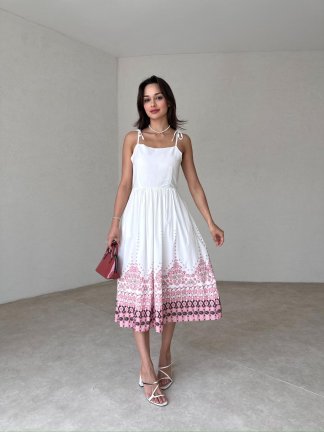 DERECK Midi Elbise 1425 - 2