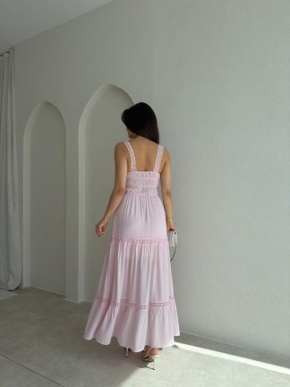 DEREK Maxi Elbise 3423 - Pudra - 3