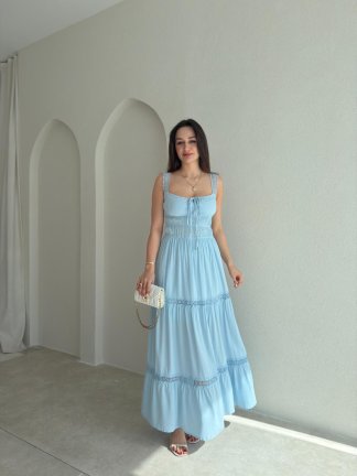 DEREK Maxi Elbise 3423 - Bebe Mavisi 