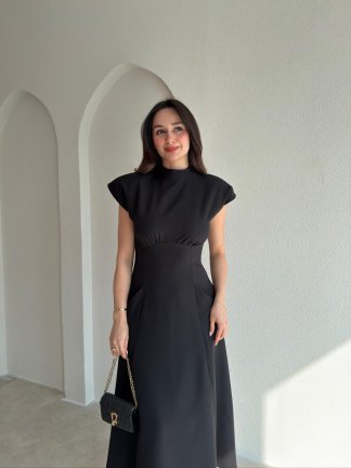 DESİRE Midi Elbise 9062 - Siyah - 2