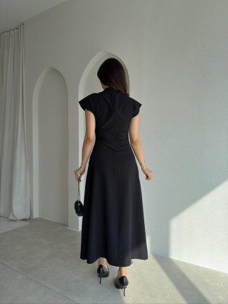 DESİRE Midi Elbise 9062 - Siyah - 3