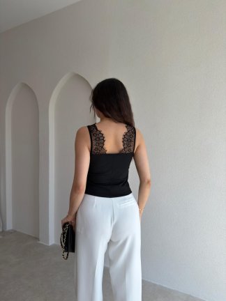 DEXTER Dantel Detaylı Bluz 5479 - Siyah - 2