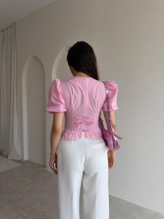 DİAZ Bluz 5502 - Pembe - 2