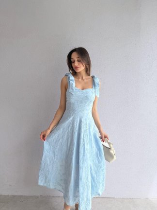 DİCKSON Midi Elbise 3373 - Mavi - 1