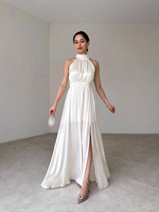 DİDEROT Maxi Elbise 9045 - Ekru - 2