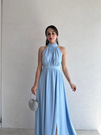 DİDEROT Maxi Elbise 9045 - Mavi 