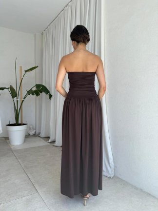 DOBBY Elbise 7995 - Acı Kahve - 4