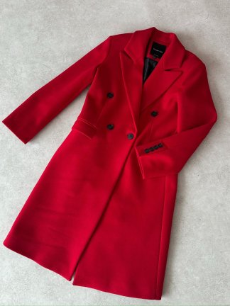 DOLCE Kaşe Kaban 8749 - Kırmızı - 5