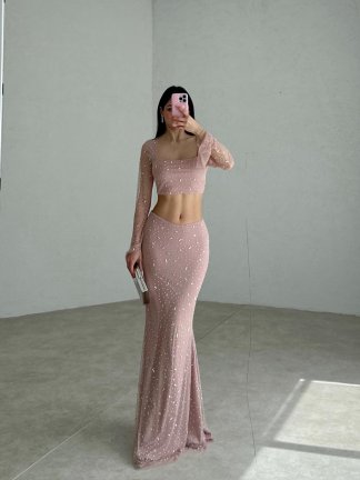 DOMİNİC Takım 2071 - Pudra - 3