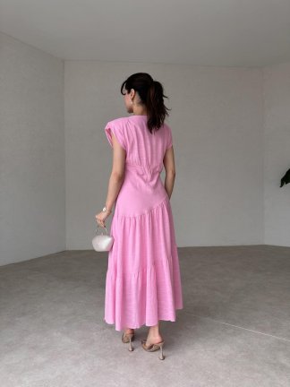 DORA Midi Elbise 4173 - Pembe - 3