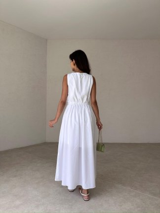 DRACO Maxi Elbise 2166 - Beyaz - 3