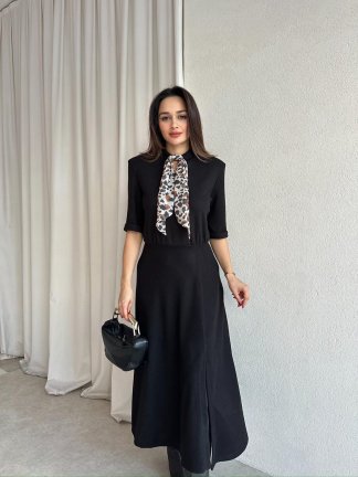 DRAX Elbise 8715 - Siyah - 2