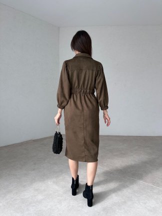 DREAM Midi Elbise 7821 - Haki - 3