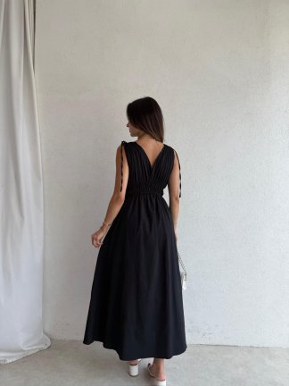DUFFY Maxi Elbise 3223 - Siyah - 4