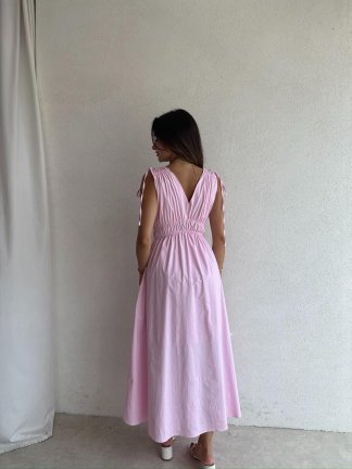 DUFFY Maxi Elbise 3223 - Pembe - 3