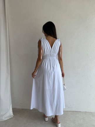 DUFFY Maxi Elbise 3223 - Beyaz - 3