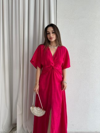 DUSTİN Maxi Elbise 7589 - Fuşya 