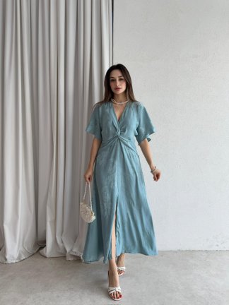 DUSTİN Maxi Elbise 7589 - Yeşil - 2