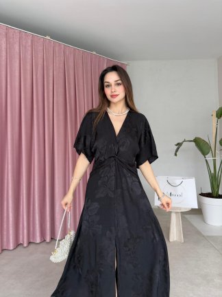 DUSTİN Maxi Elbise 7589 - Siyah 