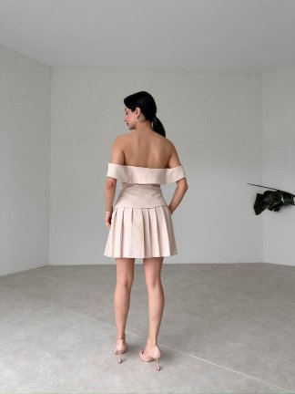 Düşük Omuzlu FETTER Takım 9301 - Krem - 4