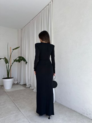 EDERSON Maxi Elbise 8208 - Siyah - 3