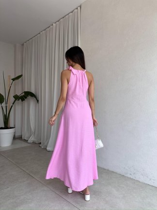 EDMUND Maxi Elbise 5778 - Pembe - 3