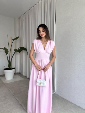EGERTON Maxi Elbise 3845 - Pembe - 1