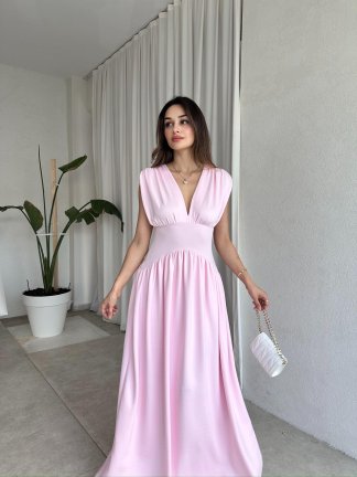 EGERTON Maxi Elbise 3845 - Pembe - 2