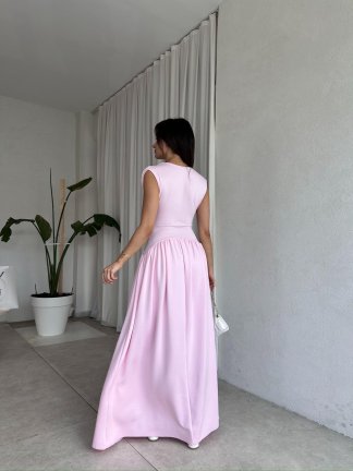 EGERTON Maxi Elbise 3845 - Pembe - 4
