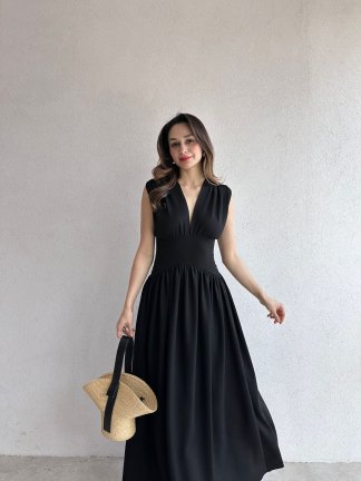 EGERTON Maxi Elbise 3845 - Siyah 