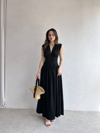 EGERTON Maxi Elbise 3845 - Siyah - 2