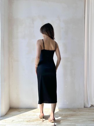 EİFFEL Midi Elbise 4099 - Siyah - 3