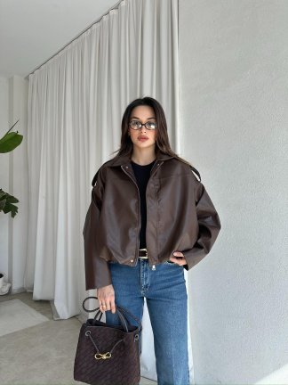 ELARA Ceket 8384 -Acı Kahve 