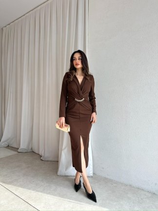 ELDORA Elbise 8700 - Acı Kahve - 2