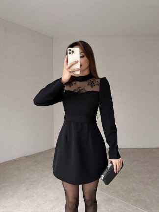 ELECTRA Mini Elbise 3317 - Siyah - 2