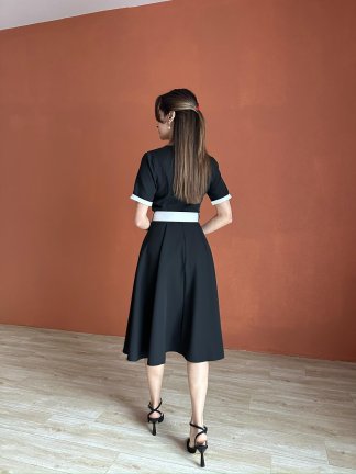 ELENİ Midi Elbise 6999 - Siyah - 6