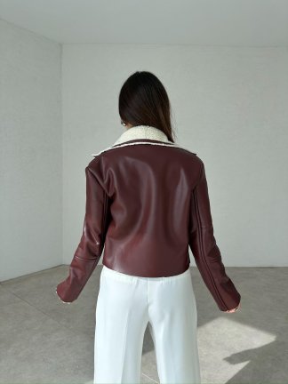 ELİSHA Ceket 4520 - Bordo - 4